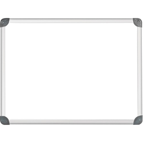 Quartet Euro Magnetic Erase Board - 48" (4 ft) Width x 36" (3 ft) Height - White Surface - Anodized Satin Aluminum Frame - Rectangle