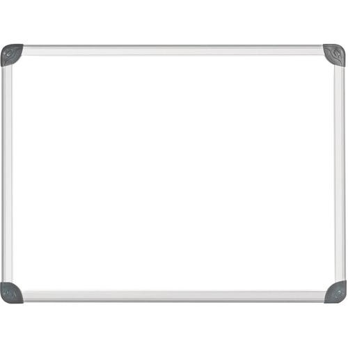 Quartet Euro Magnetic Erase Board - 96" (8 ft) Width x 48" (4 ft) Height - White Surface - Anodized Satin Aluminum Frame - Rectangle