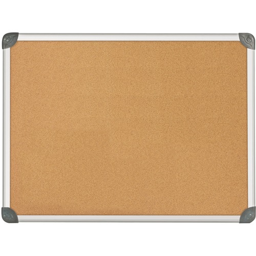 Quartet Euro Bulletin Board - 24" (609.60 mm) Height x 36" (914.40 mm) Width - Mounting System - Anodized Aluminum Frame