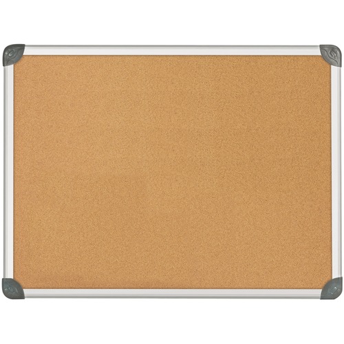Quartet Euro Bulletin Board - 36" (914.40 mm) Height x 48" (1219.20 mm) Width - Mounting System - Anodized Aluminum Frame