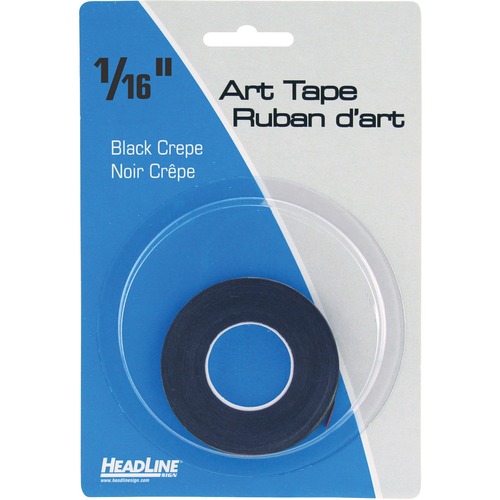 Headline Marking Tape - 16.8 yd (15.3 m) Length x 0.06" (1.6 mm) Width - 1 Each - Black - Assorted Tape Products - USS73161