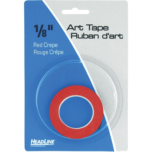 Headline Marking Tape - 27 ft (8.2 m) Length x 0.13" (3.2 mm) Width - Red