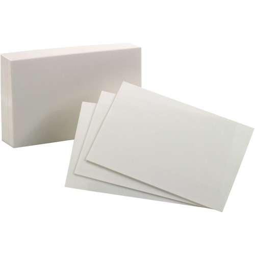 Esselte Index Cards - 6" Divider Width - White Divider - 100 / Pack - Index Cards - OXF40