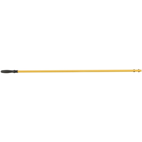 Rubbermaid Q750 HYGEN 58" (147.3 cm) Quick-Connect Handle - 58" (1473.20 mm) Length x 1.60" (40.64 mm) Diameter - Yellow - Aluminum - 6 / Pack