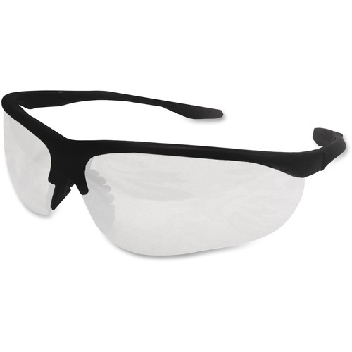 RONCO Eye Protection - Scratch Resistant, Non-slip, Durable, Lightweight, Nose Bridge, Comfortable, Anti-scratch - Impact, Eye Protection - Polycarbonate Lens, Polycarbonate Frame - Clear, Black - 12 / Pack