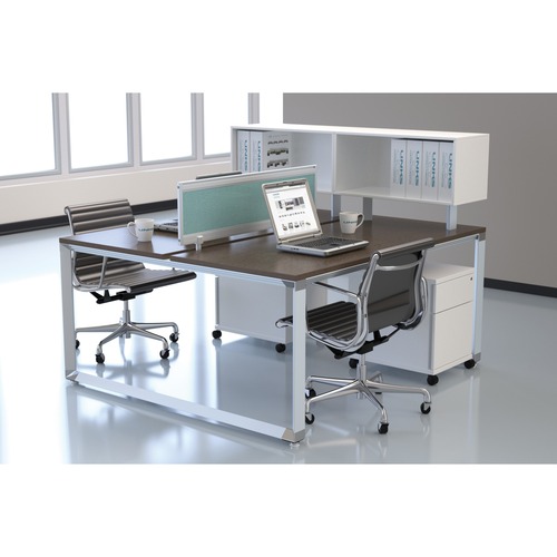 Links Contract Furniture Office Furniture Suite Bench - 2-Drawer - 60" x 66" x 44" - 2 x Box Drawer(s), File Drawer(s) - Finish: Cappuccino, True White - Workstations/Computer Desks - LCFTR225CPTW