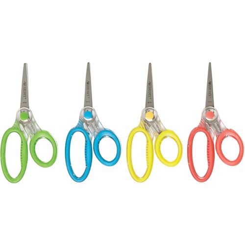 Westcott X-Ray 6" Pointed Student Scissors - 6" (152.40 mm) Overall Length - Straight-left/right - Stainless Steel - Pointed Tip - Assorted - 1 Each