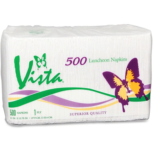 Metro Paper Vista Luncheon Napkins - 1 Ply - For Food Service, Hotel, Hospitality, Industry - 500 / Pack