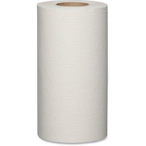 Economical Roll Paper Towels - 2 Ply - 7.9" x 205 ft - 2" (50.80 mm) Roll Diameter - White - Fiber - For School, Hotel, Restaurant, Industry, Restroom, Office Building - 24 / Carton - Paper Towels - KRI01930