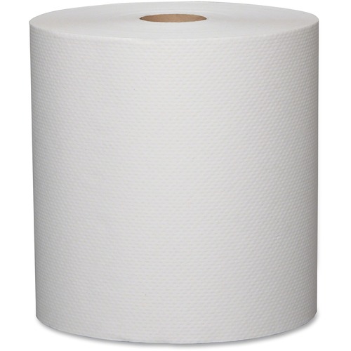 Metro Paper 1-ply Jumbo-size Paper Towels - 1 Ply - 7.9" x 500 ft - 2" (50.80 mm) Roll Diameter - White - Fiber - For School, Hotel, Restaurant, Industry, Restroom, Office Building - 12 / Carton - Paper Towels - KRI01600