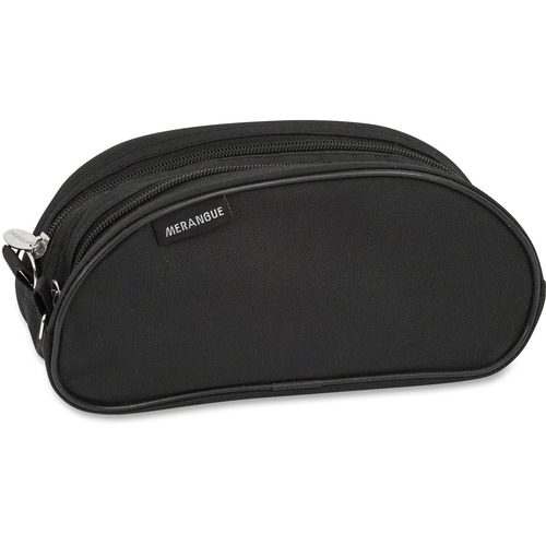 Merangue Carrying Case (Pouch) Pencil, Electronic Equipment - Black - 420D Nylon - 5" (127 mm) Height x 9" (228.60 mm) Width x 3" (76.20 mm) Depth - 1 Pack - Pencil Boxes - MGE1015439020000