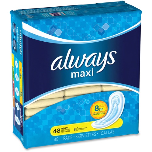 Always Maxi Pads - 48 / Pack - Individually Wrapped