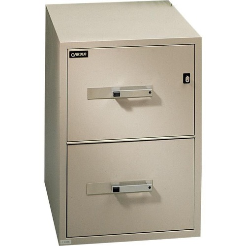 Gardex Classique 25 GF25-2 File Cabinet - 2-Drawer - 19.8" x 25" x 28" - 2 x Drawer(s) for File - A4, Legal, Letter - Vertical - Fire Resistant, Insulated, Security Lock, Durable, Rust Resistant - Textured - Steel
