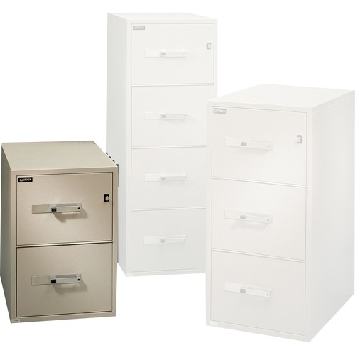 Gardex Classique GF-200 File Cabinet - 2-Drawer - 19.8" x 31" x 28" - 2 x Drawer(s) for File - Legal - Vertical - Insulated, Fire Resistant, Rust Resistant, Security Lock, Durable - Textured - Steel - Insulated File Cabinets - GDXGF20021