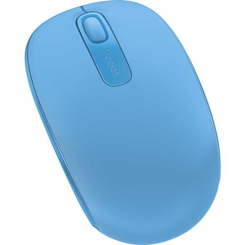 Microsoft Wireless Mobile Mouse 1850 - Optical - Wireless - Radio Frequency - Cyan Blue - USB 2.0 - 1000 dpi - Scroll Wheel - 3 Button(s) - Symmetrical - 1