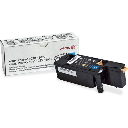 Xerox Original Toner Cartridge - Laser - Standard Yield - 1000 Pages - Cyan - 1 Each - Laser Toner Cartridges - XER106R02756