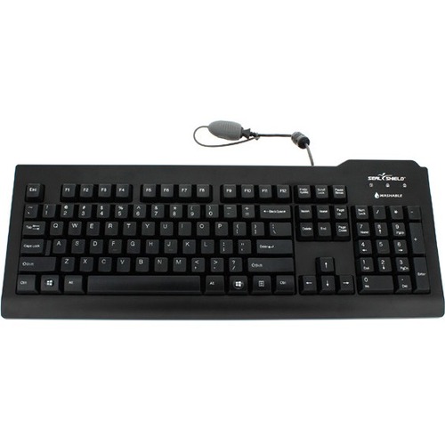 Seal Shield Silver Seal SSKSV208FR Keyboard - Cable Connectivity - USB Interface - French - AZERTY Layout - Black