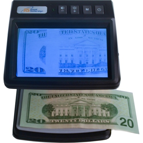 Royal Sovereign Counterfeit detector with built in infrared camera protects your business from accepting fake currency. - Infrared - 1 Each