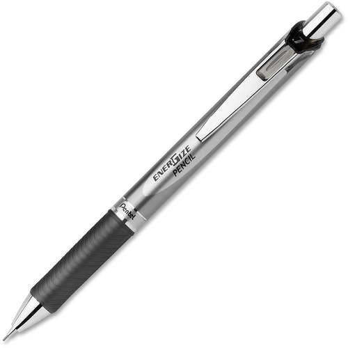 Pentel EnerGize Mechanical Pencils - #2 Lead - 0.7 mm Lead Diameter - Refillable - Black Lead - Silver Barrel - 1 / Dozen