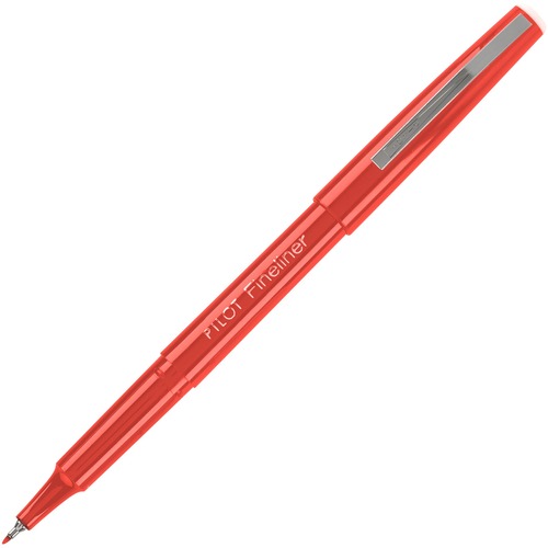 Pilot Fineliner Markers - Fine Pen Point - 0.7 mm Pen Point Size - Red - Red Barrel - Acrylic Fiber Tip - 1 Dozen