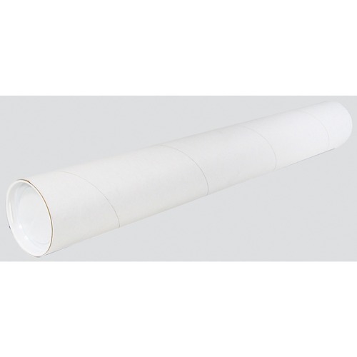 Spicers Mailing Tube - 24" Width x 2" Length - 30 / Box - White