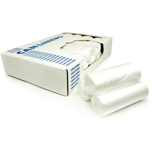 Heritage Trash Bag - 10 gal Capacity - 24" Width x 24" Length - 0.31 mil (8 Micron) Thickness - High Density - Natural - High-density Polyethylene (HDPE) - 1000/Carton - Can, Garbage
