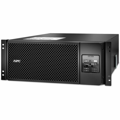 APC by Schneider Electric Smart-UPS SRT 6000VA RM 208V IEC - 4U Rack-mountable - 1.50 Hour Recharge - 2 Minute Stand-by - 230 V AC Input - 208 V AC Output - Sine Wave - 1 x Hard Wire 3-wire (2PH + G), 4 x IEC 60320 C19, 6 x IEC 60320 C13