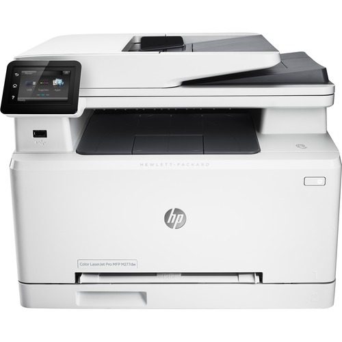 HP LaserJet M277DW Wireless Laser Multifunction Printer - Color - Copier/Fax/Printer/Scanner - 19 ppm Mono/19 ppm Color Print - 600 x 600 dpi Print - Automatic Duplex Print - Upto 30000 Pages Monthly - 151 sheets Input - Color Scanner - 1200 dpi Optical S - Multifunction/All-in-One Machines - HEW47030