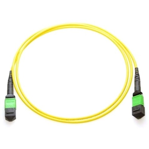 Axiom MPO Male to MPO Male Singlemode 9/125 Fiber Optic Cable - 1m - Fiber Optic for Network Device - 3.28 ft - 2 x MPO Male Network - 2 x MPO Male Network - 9/125 µm - Yellow