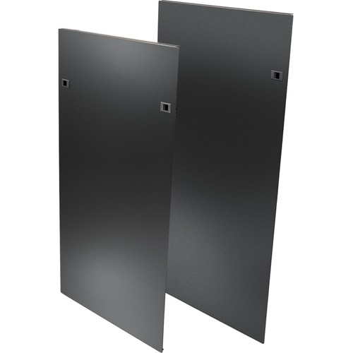 Eaton Tripp Lite Series SmartRack Side Panel Kit with Latches for 50U 4-Post Open Frame Rack, 2 Panels - Black - 50U Rack Height - 2 Pack
