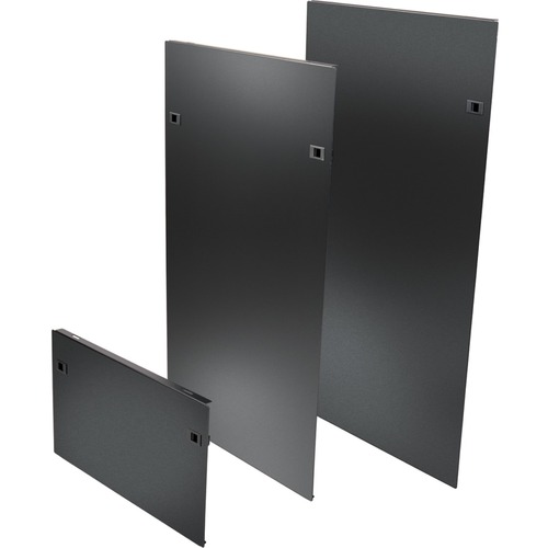 Eaton Tripp Lite Series SmartRack Side Panel Kit with Latches for 58U 4-Post Open Frame Rack, 3 Panels - Black - 58U Rack Height - 3 Pack