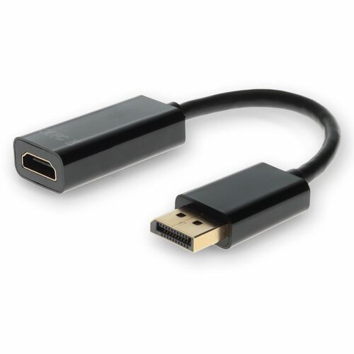 AddOn BP937AA-AO-5PK DisplayPort/HDMI A/V Cable - 7.9" DisplayPort/HDMI A/V Cable for Audio/Video Device - First End: 1 x DisplayPort Digital Audio/Video - Male - Second End: 1 x HDMI 1.3 Digital Audio/Video - Female - Supports up to 1920 x 1200 - Copper 