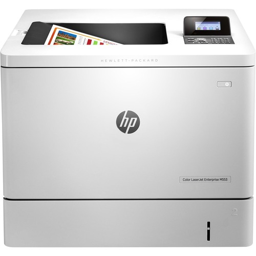 HP LaserJet M553n Desktop Laser Printer - Color - 40 ppm Mono / 40 ppm Color - 1200 x 1200 dpi Print - Manual Duplex Print - 650 Sheets Input - Ethernet - 80000 Pages Duty Cycle - Colour Laser Printers - HEWB5L24ABGJ