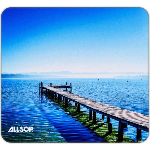 Allsop NatureSmart Image Mousepad - Pier - (30868) - Pier - 0.10" x 8.50" Dimension - Natural Rubber, Latex - Anti-skid