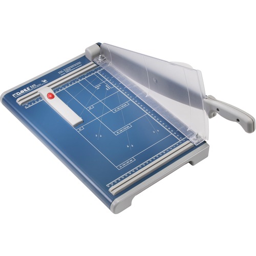 Dahle 560 Professional Guillotine Trimmer - Cuts 25Sheet - 13" Cutting Length - 3" Height x 11.3" Width - Steel Blade, Aluminum, Plastic, Metal - Blue