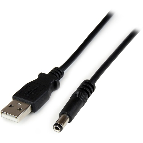StarTech.com 2m USB to Type N Barrel Cable - USB to 5.5mm 5V DC Power Cable - Charge your 5V DC devices through a USB port on your computer - USB to 5.5mm - USB to 5V DC Power Cable - USB to DC Plug - 2m USB to DC Power Cable - USB to 5.5mm Power Cable - 