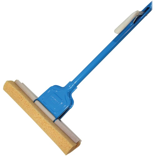 Genuine Joe Roller Sponge Mop - 12" (304.80 mm) Head - Absorbent, Durable - 1 Each - Blue