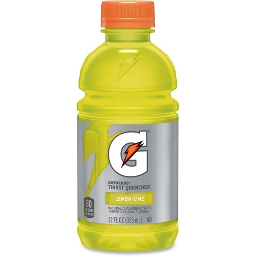 Gatorade Lemon/Lime Sports Drinks - 12 fl oz (355 mL) - Bottle - 24 / Carton