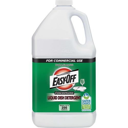Easy-Off EasyOff Liquid Dish Detergent - For Dish - 128 fl oz (4 quart)Bottle - 1 / Each - Residue-free, Film-free, Heavy Duty - Blue