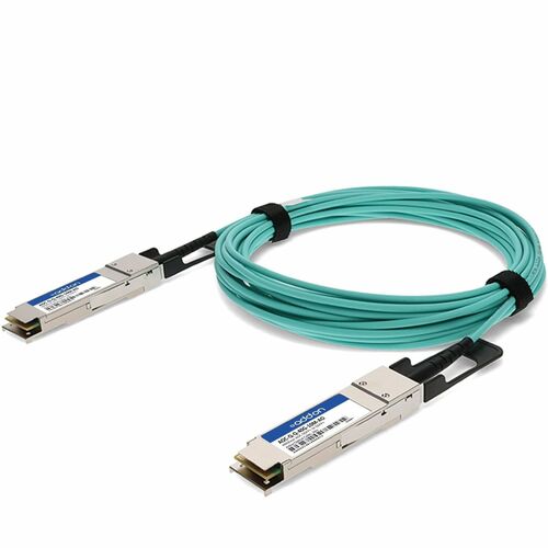 AddOn Arista AOC-Q-Q-40G-10M Compatible 40GBase-AOC QSFP+ to QSFP+ Direct Attach Cable (850nm, MMF, 10m) - 100% application tested and guaranteed compatible