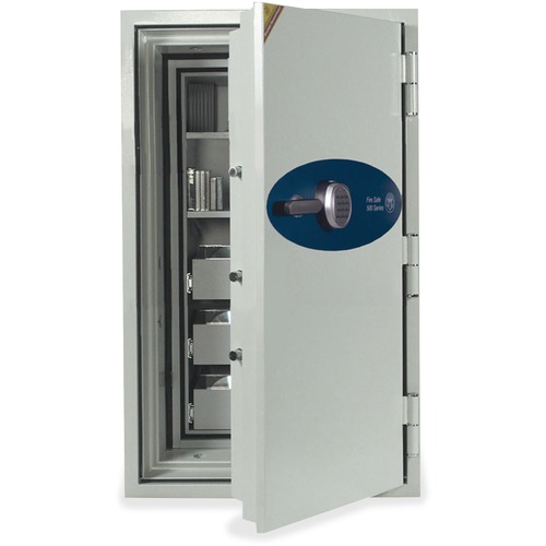 Phoenix 4621 Data Commander Safe - 5.05 ft³ - 3 Drawer(s) - 2 Shelve(s) - Electronic Lock - Fire Resistant, Water Resistant - Internal Size 32.50" x 15.50" x 15.75" - Overall Size 45.8" x 27.5" x 28.5"