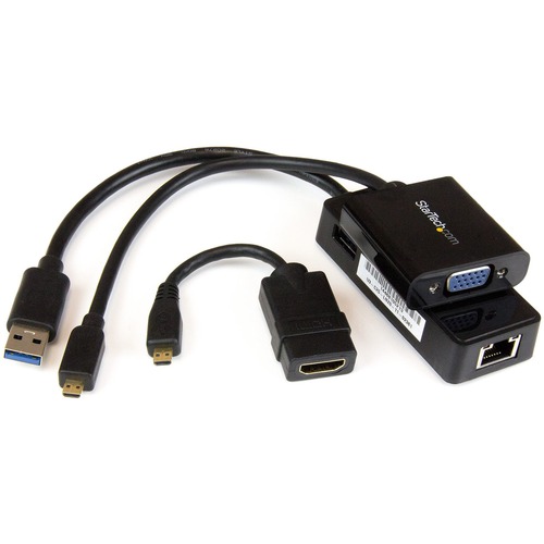StarTech.com Accessory Kit for Lenovo Yoga 3 Pro - Micro HDMI to VGA - Micro HDMI to HDMI - USB 3.0 Gb LAN - Enhance your Yoga 3 by adding support for HDMI or VGA video outputs, and Gigabit Ethernet - USB 3.0 to Gb Ethernet - USB 3.0 LAN Adapter - Externa