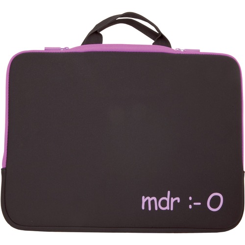 Urban Factory Carrying Case (Sleeve) for 15" to 16" Notebook - Purple - Neoprene, Foam Body - MDR (mort de rire) Emotion - 13" Height x 16.2" Width x 1.3" Depth