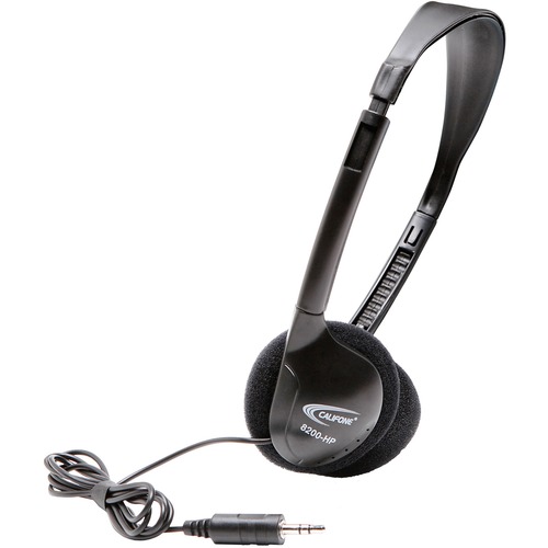 Califone Digital Stereo Headphones - Stereo - Black - Mini-phone (3.5mm) - Wired - 32 Ohm - 20 Hz 20 kHz - Over-the-head - Binaural - Supra-aural - 3 ft Cable - 1