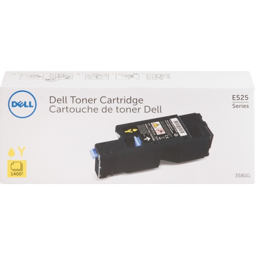 Dell Original Laser Toner Cartridge - Yellow - 1 Each - 1400 Pages