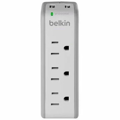 Lenovo Belkin Mini Surge Protector with USB Charger - 3 x NEMA 5-15R, 2 x USB Type A - 918 J
