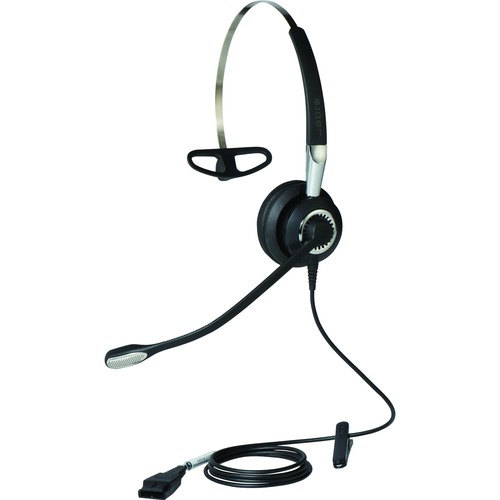 Jabra BIZ 2400 II QD Headset - Mono - Quick Disconnect - Wired - Over-the-head - Monaural - Supra-aural - Noise Cancelling Microphone - Noise Canceling - Black