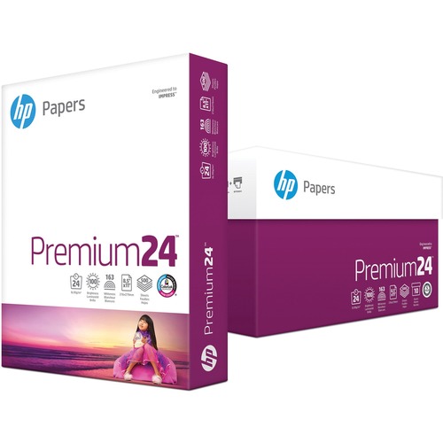HP Laser Laser Paper - White - 97 Brightness - Letter - 8 1/2" x 11" - 24 lb Basis Weight - Extra Smooth - 1 / Pack