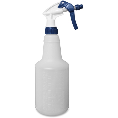 Impact Trigger Sprayer Bottle - 8.13" Hose - Adjustable Nozzle - 3 / Pack - Blue, White