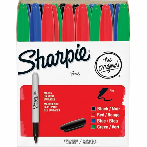 Sharpie Pen-style Permanent Marker - Fine Marker Point - Assorted Alcohol Based Ink - Permanent Markers - SAN1921559